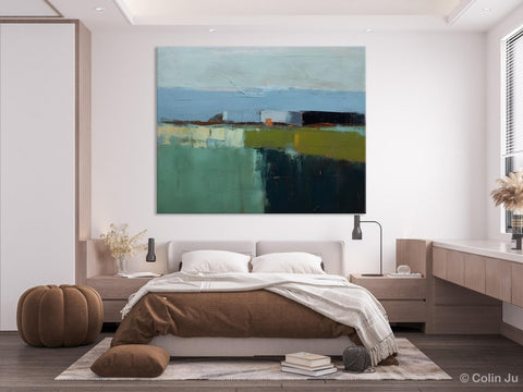 Landscape Acrylic Paintings, Landscape Abstract Painting, Modern Wall Art for Living Room, Original Abstract Art, Acrylic Painting on Canvas-Paintingforhome