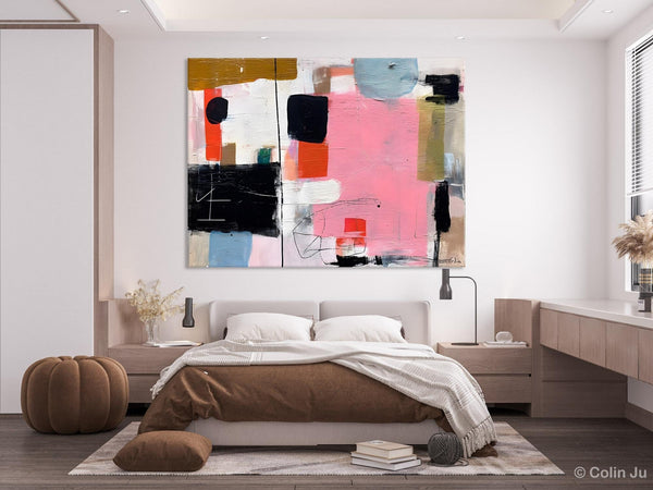 Modern Wall Art Ideas for Bedroom, Large Canvas Paintings, Original Abstract Art, Hand Painted Canvas Art, Contemporary Acrylic Paintings-Paintingforhome