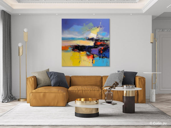 Modern Acrylic Artwork, Buy Art Paintings Online, Contemporary Canvas Art, Original Modern Paintings, Large Abstract Painting for Bedroom-Paintingforhome