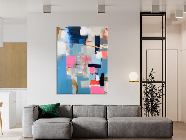Modern Wall Art Paintings, Canvas Paintings for Bedroom, Contemporary Acrylic Painting on Canvas, Large Original Art, Buy Wall Art Online-Paintingforhome