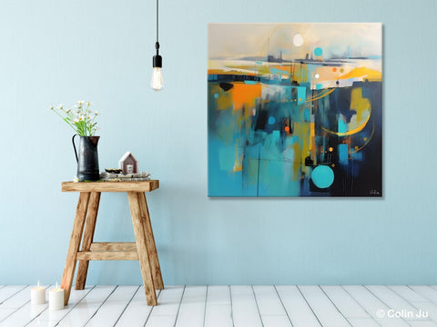 Extra Large Abstract Painting for Living Room, Acrylic Canvas Paintings, Original Modern Wall Art, Oversized Contemporary Acrylic Paintings-Paintingforhome