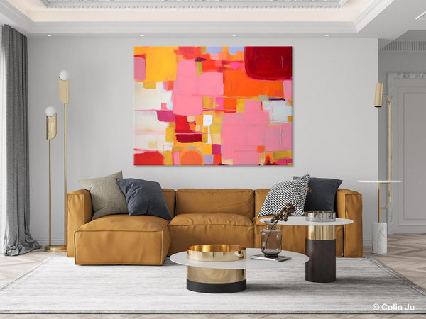 Original Acrylic Wall Art, Oversized Contemporary Acrylic Paintings, Abstract Canvas Paintings, Extra Large Canvas Painting for Living Room-Paintingforhome