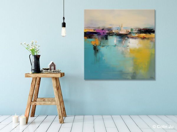 Large Abstract Painting for Bedroom, Modern Acrylic Paintings, Original Modern Wall Art Paintings, Oversized Contemporary Canvas Paintings-Paintingforhome