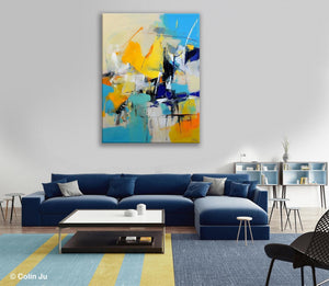 Original Canvas Wall Art, Oversized Contemporary Acrylic Paintings, Modern Abstract Paintings, Extra Large Canvas Painting for Living Room-Paintingforhome