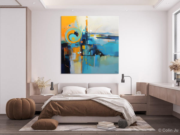 Modern Acrylic Paintings, Large Abstract Painting for Bedroom, Original Modern Wall Art Paintings, Oversized Contemporary Canvas Paintings-Paintingforhome