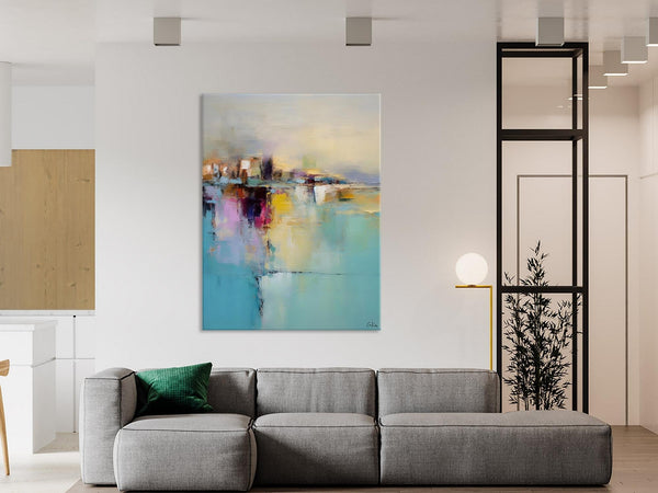 Oversized Contemporary Acrylic Paintings, Modern Abstract Paintings, Extra Large Canvas Painting for Living Room, Original Canvas Wall Art-Paintingforhome