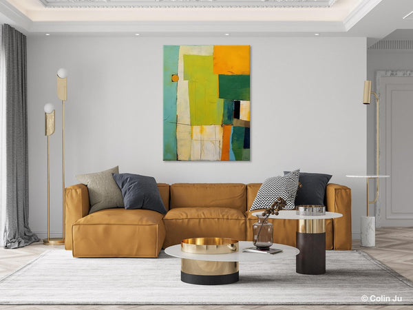 Simple Modern Wall Art, Oversized Contemporary Acrylic Paintings, Extra Large Canvas Painting for Living Room, Original Abstract Paintings-Paintingforhome