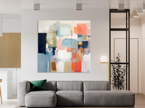 Large Abstract Painting for Bedroom, Original Modern Paintings, Contemporary Canvas Art, Modern Acrylic Artwork, Buy Art Paintings Online-Paintingforhome