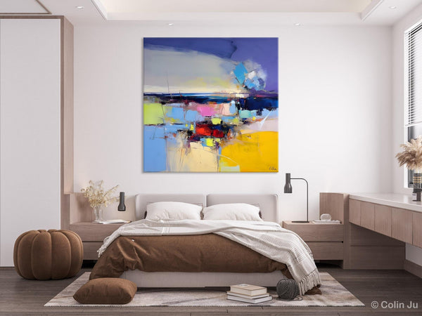 Landscape Abstract Paintings, Original Canvas Wall Art Paintings, Modern Canvas Painting for Dining Room, Acrylic Painting on Canvas-Paintingforhome