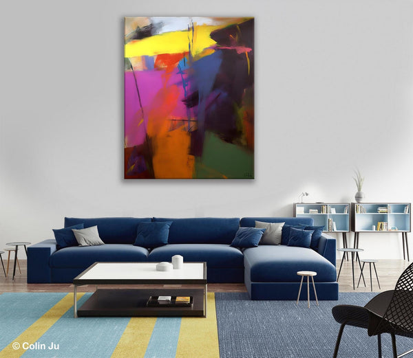 Extra Large Abstract Painting for Dining Room, Large Original Abstract Wall Art, Contemporary Acrylic Paintings, Abstract Painting on Canvas-Paintingforhome