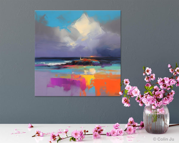 Landscape Canvas Paintings, Modern Canvas Wall Art Paintings, Original Canvas Painting for Living Room, Acrylic Painting on Canvas-Paintingforhome