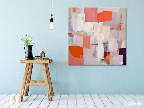 Modern Acrylic Artwork, Original Abstract Wall Art, Contemporary Canvas Art, Hand Painted Canvas Art, Large Abstract Painting for Bedroom-Paintingforhome