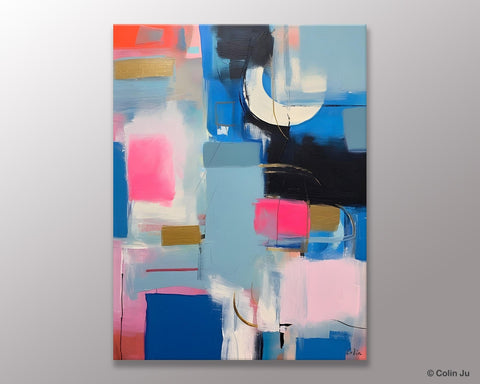Large Painting Ideas for Living Room, Large Original Canvas Art, Contemporary Acrylic Painting on Canvas, Modern Abstract Wall Art Paintings-Paintingforhome