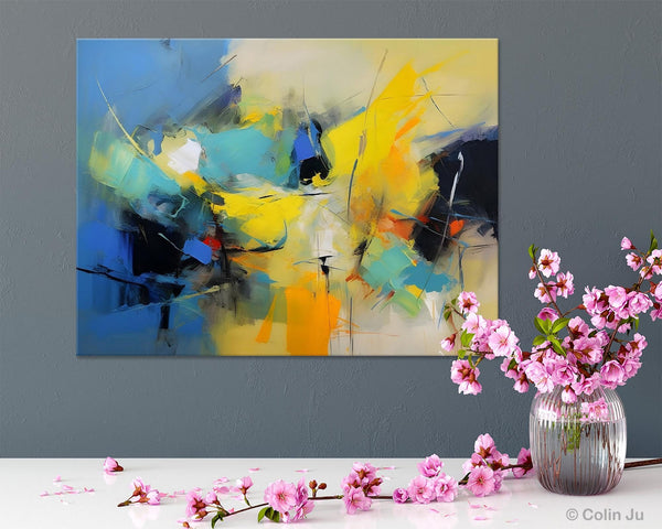 Hand Painted Canvas Art, Contemporary Acrylic Art, Oversized Canvas Paintings, Original Abstract Art, Huge Wall Art Ideas for Living Room-Paintingforhome