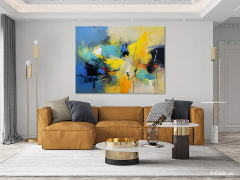 Hand Painted Canvas Art, Contemporary Acrylic Art, Oversized Canvas Paintings, Original Abstract Art, Huge Wall Art Ideas for Living Room-Paintingforhome