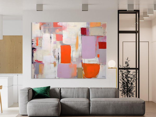 Large Wall Art Ideas for Bedroom, Hand Painted Canvas Art, Oversized Canvas Paintings, Original Abstract Art, Contemporary Acrylic Artwork-Paintingforhome