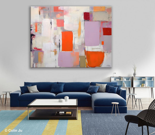 Large Wall Art Ideas for Bedroom, Hand Painted Canvas Art, Oversized Canvas Paintings, Original Abstract Art, Contemporary Acrylic Artwork-Paintingforhome