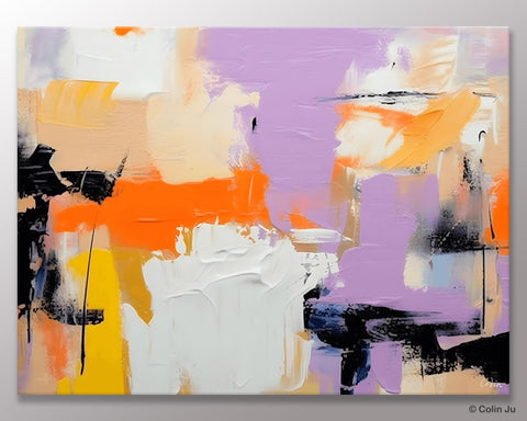 Modern Acrylic Painting on Canvas, Contemporary Wall Art Paintings, Extra Large Original Art for Dining Room, Hand Painted Canvas Artwork-Paintingforhome