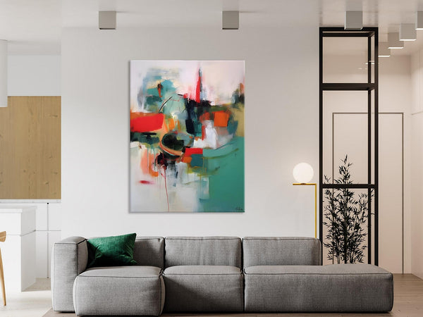 Abstract Wall Paintings, Extra Large Paintings for Dining Room, Hand Painted Canvas Art, Original Artowrk, Contemporary Wall Art Paintings-Paintingforhome