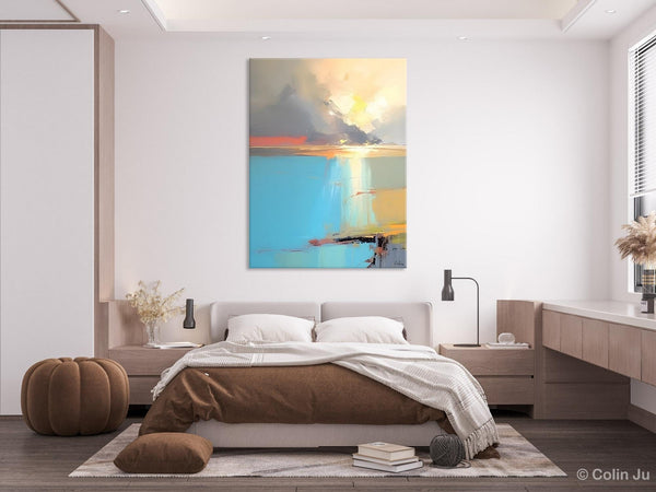 Contemporary Acrylic Painting on Canvas, Large Original Artwork, Large Landscape Paintings for Living Room, Modern Canvas Art Paintings-Paintingforhome
