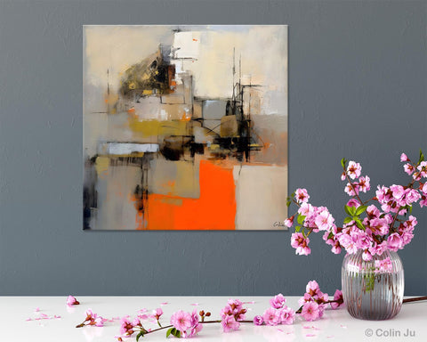 Large Abstract Art for Bedroom, Original Abstract Wall Art, Simple Modern Acrylic Artwork, Modern Canvas Paintings, Contemporary Canvas Art-Paintingforhome