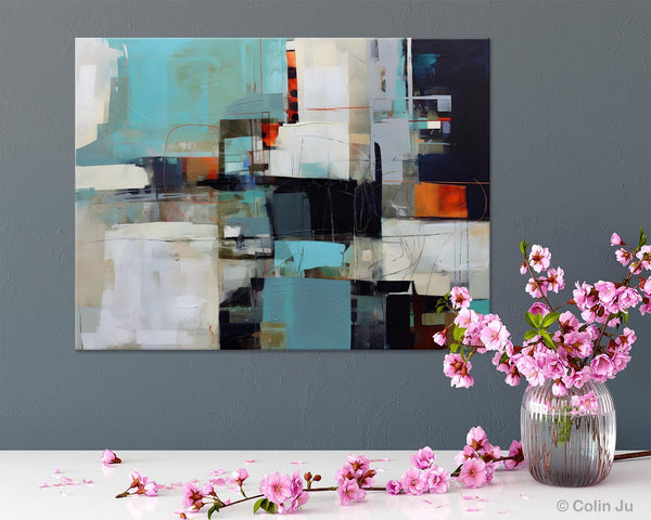 Extra Large Paintings for Dining Room, Abstract Wall Paintings, Hand Painted Canvas Art, Original Artowrk, Contemporary Wall Art Paintings-Paintingforhome