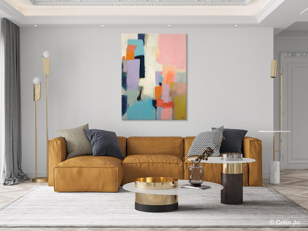 Contemporary Painting on Canvas, Large Wall Art Paintings, Simple Modern Art, Original Abstract Wall Art for sale, Simple Abstract Paintings-Paintingforhome