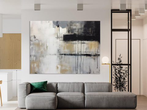 Hand Painted Original Canvas Art, Contemporary Acrylic Paintings, Large Wall Art Painting for Bedroom, Oversized Modern Abstract Paintings-Paintingforhome