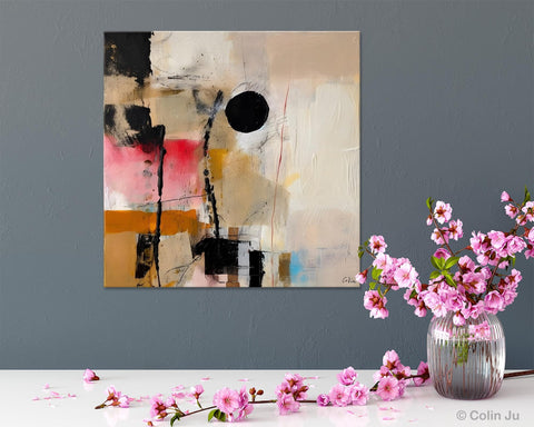 Modern Canvas Art Paintings, Abstract Wall Art for Bedroom, Original Modern Acrylic Artwork, Extra Large Abstract Paintings for Dining Room-Paintingforhome