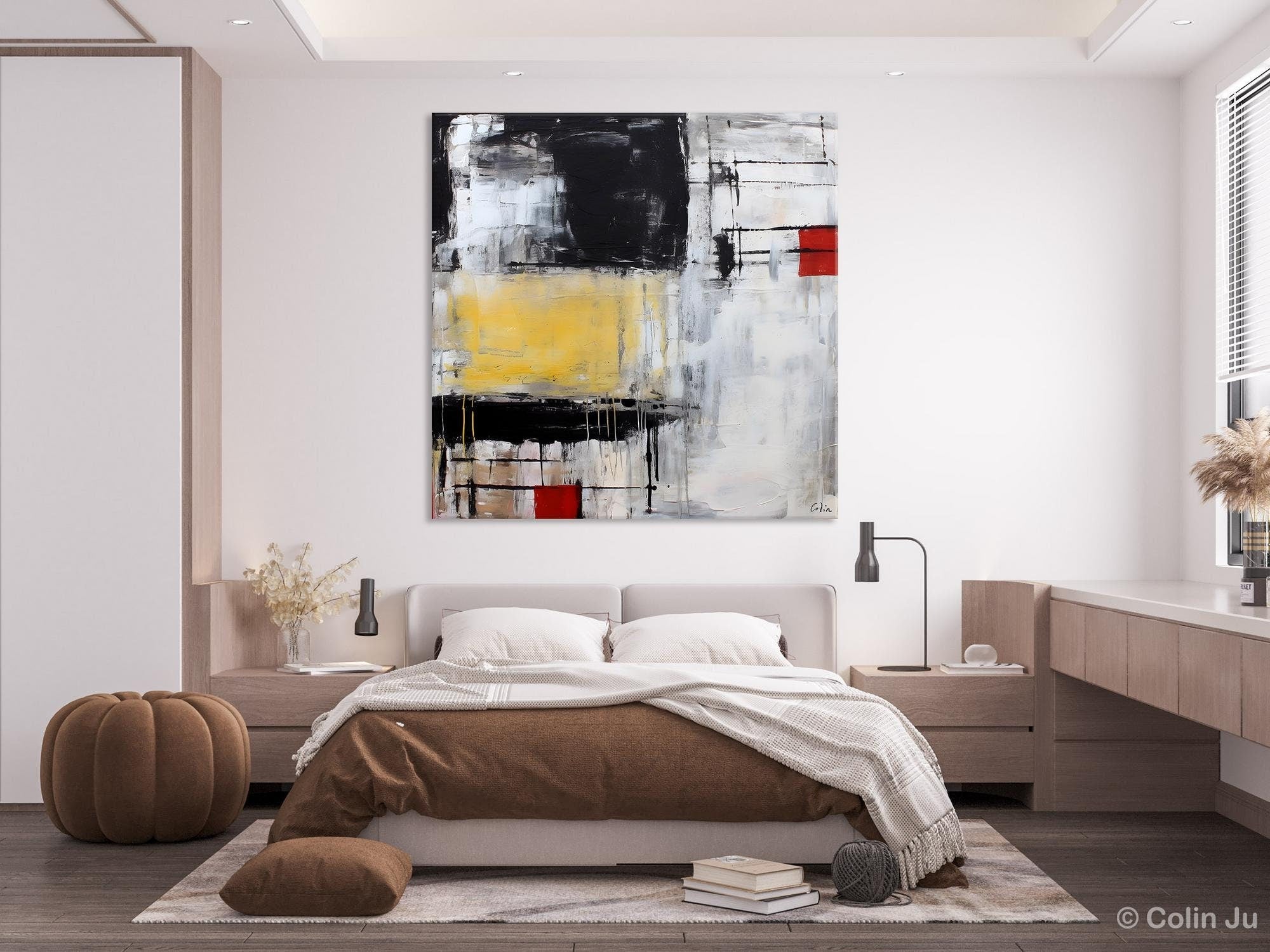 Original Modern Acrylic Artwork, Extra Large Abstract Paintings for Dining Room, Modern Canvas Art Paintings, Abstract Wall Art for Bedroom-Paintingforhome