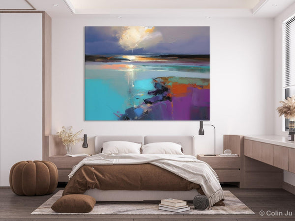 Original Landscape Paintings, Landscape Canvas Paintings for Living Room, Extra Large Modern Wall Art Paintings, Acrylic Painting on Canvas-Paintingforhome
