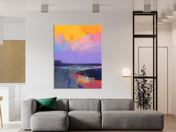 Abstract Landscape Artwork, Contemporary Wall Art Paintings, Extra Large Original Art, Landscape Painting on Canvas, Hand Painted Canvas Art-Paintingforhome