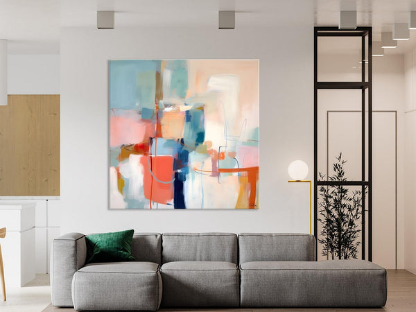 Canvas Paintings, Large Abstract Art for Bedroom, Simple Modern Acrylic Artwork, Modern Original Abstract Wall Art, Contemporary Canvas Art-Paintingforhome