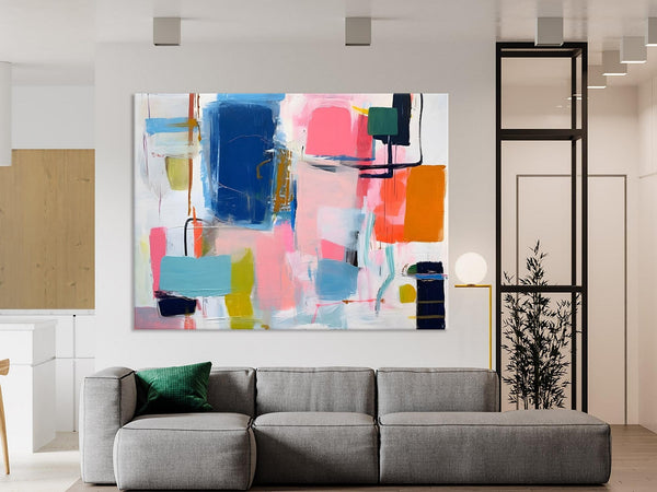 Large Wall Art Painting for Bedroom, Original Canvas Art, Oversized Modern Abstract Wall Paintings, Contemporary Acrylic Painting on Canvas-Paintingforhome