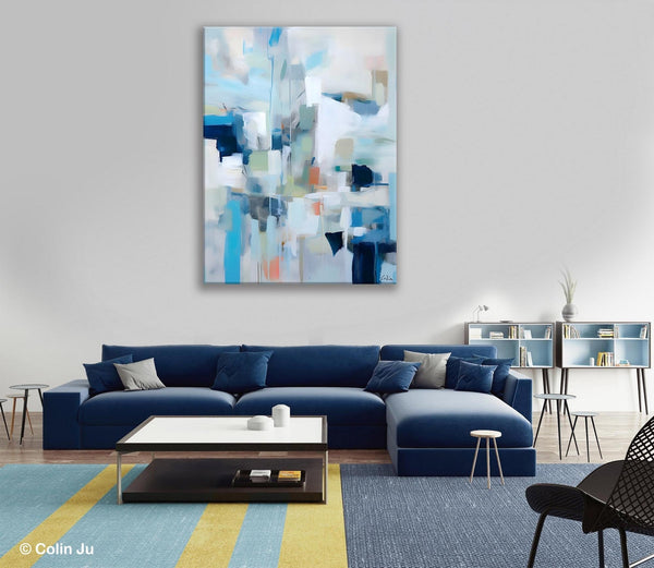 Large Modern Canvas Wall Paintings, Original Abstract Art, Hand Painted Acrylic Painting on Canvas, Large Wall Art Painting for Dining Room-Paintingforhome
