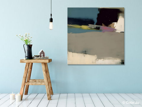 Abstract Wall Art for Bedroom, Original Modern Acrylic Artwork, Modern Canvas Art Paintings, Extra Large Abstract Paintings for Dining Room-Paintingforhome