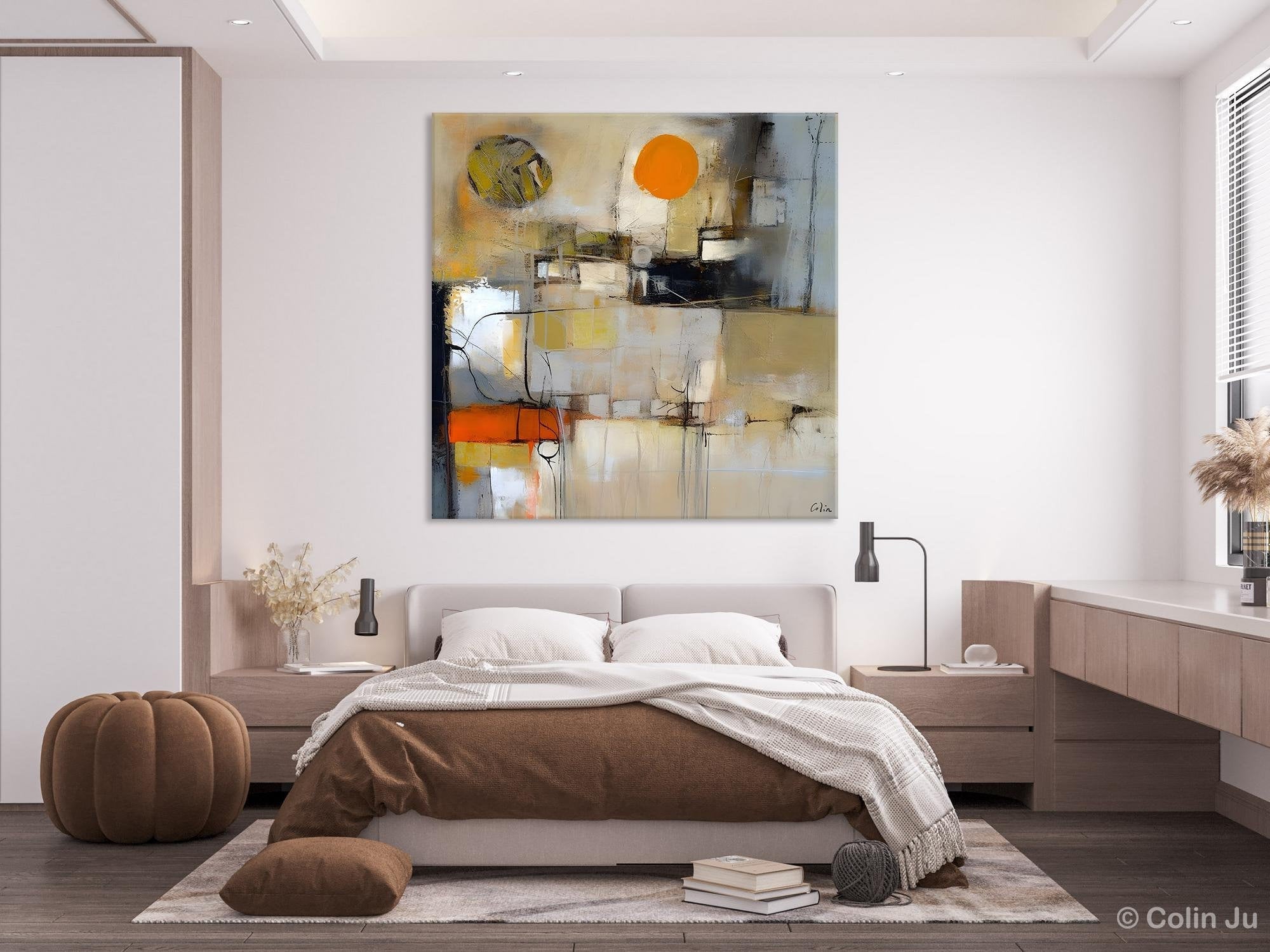Large Abstract Art for Bedroom, Simple Modern Acrylic Art, Modern Original Abstract Art, Canvas Paintings for Sale, Contemporary Canvas Art-Paintingforhome