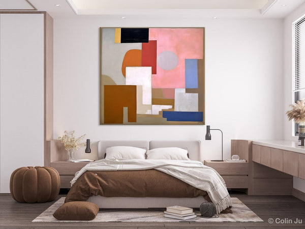 Extra Large Canvas Paintings for Living Room, Original Modern Abstract Artwork, Geometric Modern Canvas Art, Abstract Wall Art for Sale-Paintingforhome