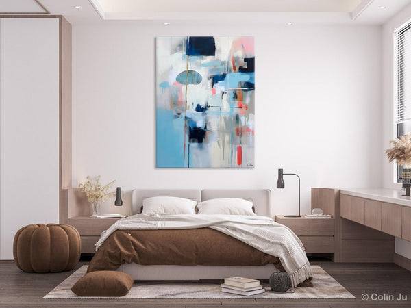 Large Wall Paintings for Bedroom, Contemporary Abstract Paintings on Canvas, Oversized Abstract Wall Art Paintings, Original Abstract Art-Paintingforhome