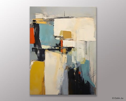 Large Modern Canvas Paintings, Heavy Texture Paintings, Large Original Wall Art Painting for Bedroom, Acrylic Paintings on Canvas-Paintingforhome