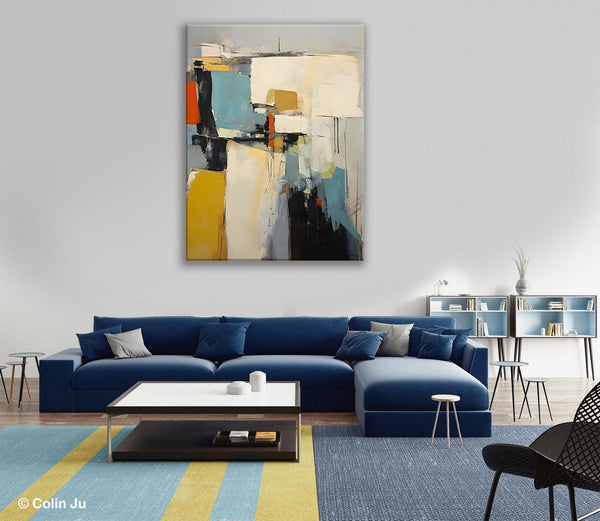 Large Modern Canvas Paintings, Heavy Texture Paintings, Large Original Wall Art Painting for Bedroom, Acrylic Paintings on Canvas-Paintingforhome