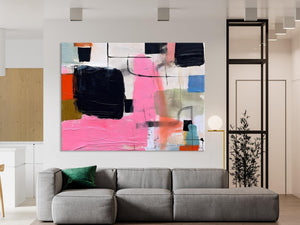 Contemporary Painting on Canvas, Extra Large Wall Art Paintings, Simple Canvas Art, Original Canvas Art for sale, Simple Abstract Paintings-Paintingforhome