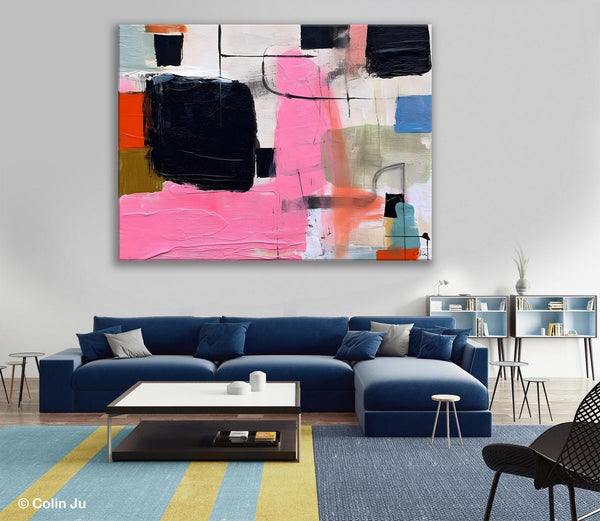 Contemporary Painting on Canvas, Extra Large Wall Art Paintings, Simple Canvas Art, Original Canvas Art for sale, Simple Abstract Paintings-Paintingforhome