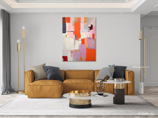 Large Modern Canvas Art for Dining Room, Simple Abstract Art, Large Original Wall Art Painting for Bedroom, Acrylic Paintings on Canvas-Paintingforhome