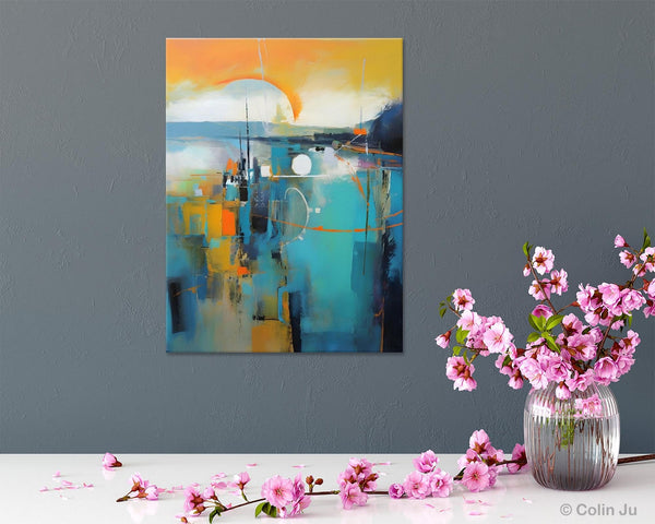 Extra Large Modern Canvas Art for Bedroom, Original Art Paintings, Large Paintings for Sale, Hand Painted Canvas Art, Acrylic Art on Canvas-Paintingforhome