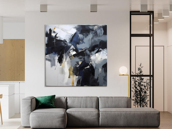 Simple Modern Acrylic Art, Modern Original Abstract Art, Large Abstract Art for Bedroom, Canvas Paintings for Sale, Contemporary Canvas Art-Paintingforhome
