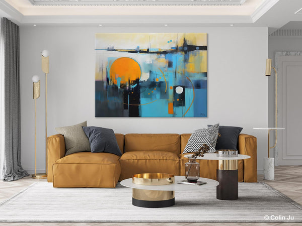 Oversized Canvas Wall Art Paintings, Original Modern Artwork, Large Abstract Painting for Bedroom, Contemporary Acrylic Painting on Canvas-Paintingforhome
