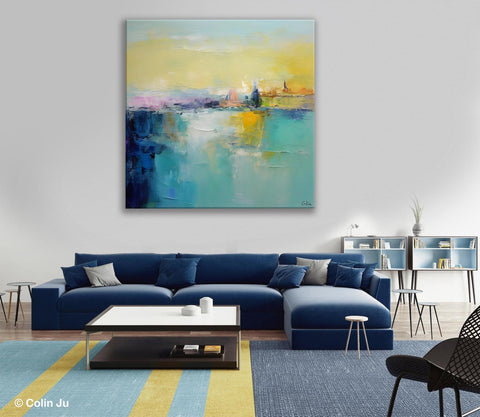 Modern Canvas Paintings, Contemporary Canvas Art, Original Modern Wall Art, Modern Acrylic Artwork, Large Abstract Painting for Bedroom-Paintingforhome