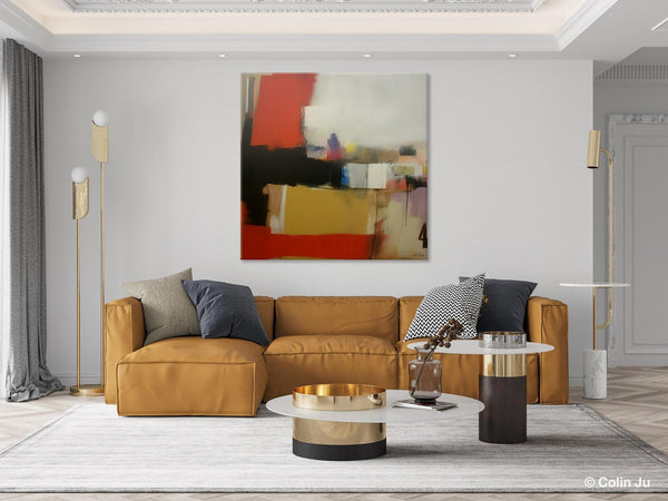 Modern Original Abstract Art, Canvas Paintings for Sale, Large Wall Art for Bedroom, Geometric Modern Acrylic Art, Contemporary Canvas Art-Paintingforhome