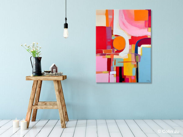 Simple Modern Wall Art, Oversized Contemporary Canvas Art, Original Abstract Paintings, Extra Large Acrylic Painting for Living Room-Paintingforhome